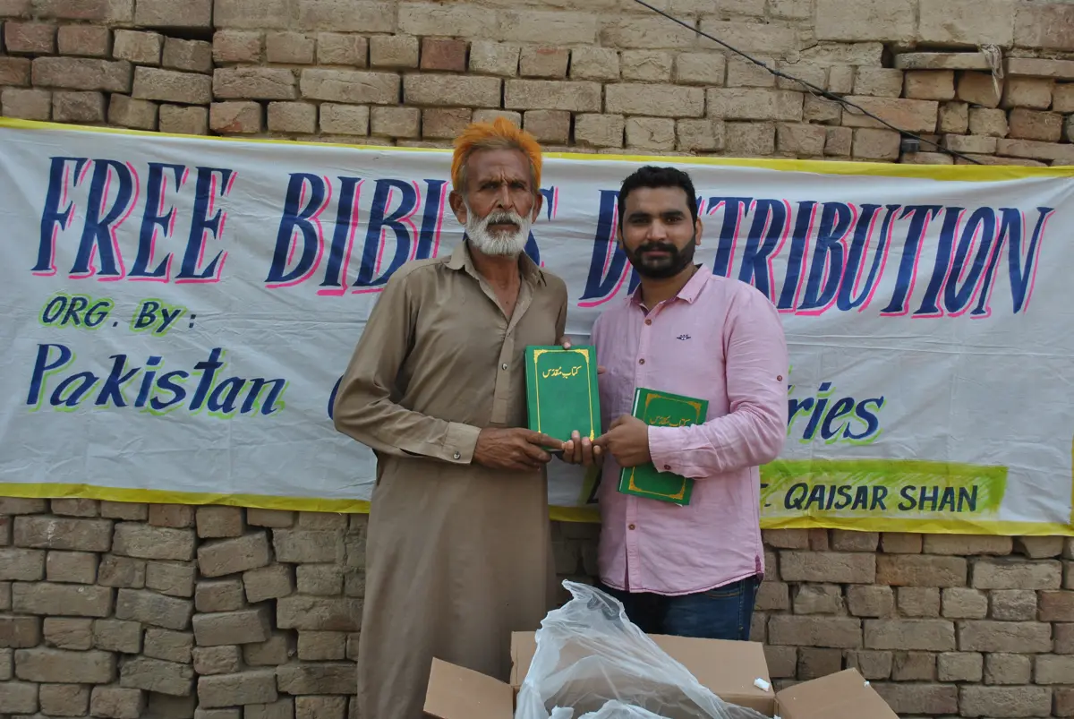Holy Bible distribution & village fellowship