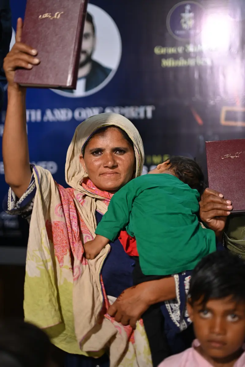 Holy Bible distribution & village fellowship