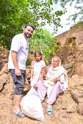 Flood relief · family visits & food support